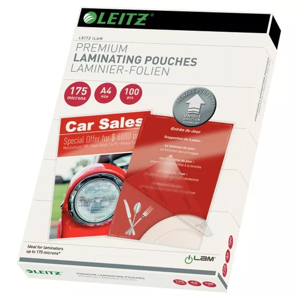 Leitz iLAM UDT A4 2x175mic 100db-os lamináló fólia