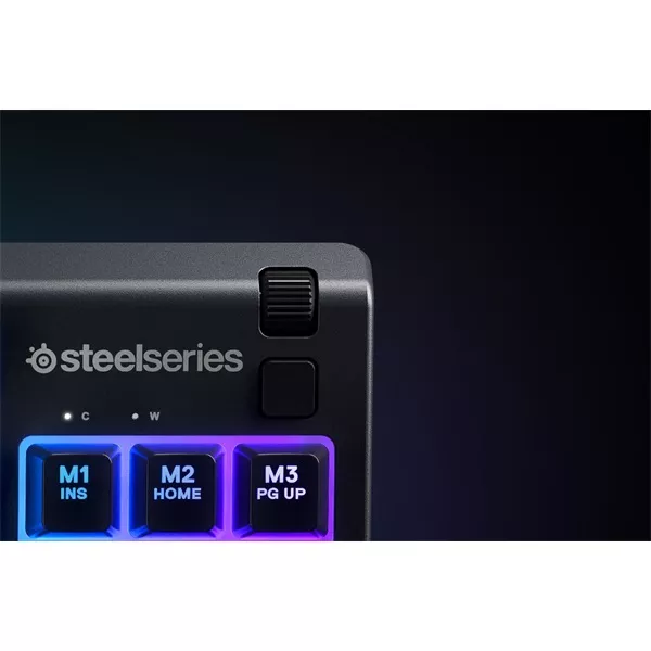 SteelSeries Apex 3 TKL UK fekete gamer billentyűzet