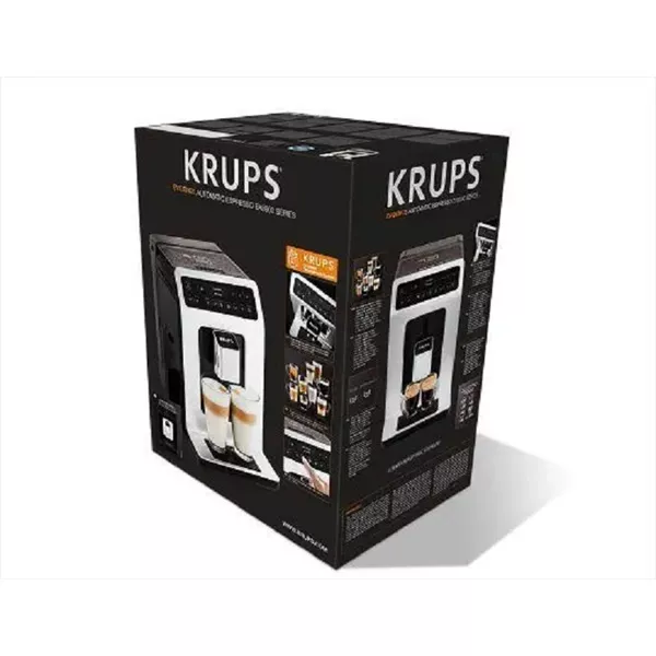 Krups EA890810 Evidence Black tejtartóval fekete automata kávéfőző
