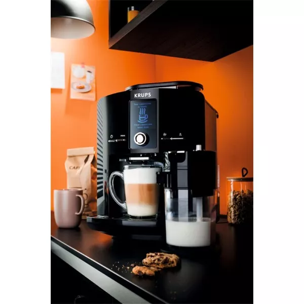 Krups EA829810 Latt`Espresso tejtartállyal fekete automata kávéfőző