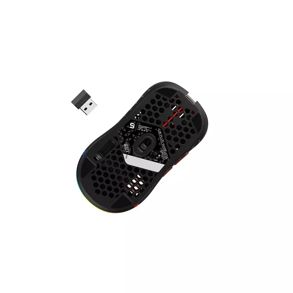 SPC Gear LIX Plus Wireless fekete vezeték nélküli gamer egér