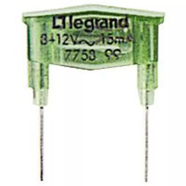 Legrand 775899 Legrand 8/12V 15mA zöld glimmlámpa