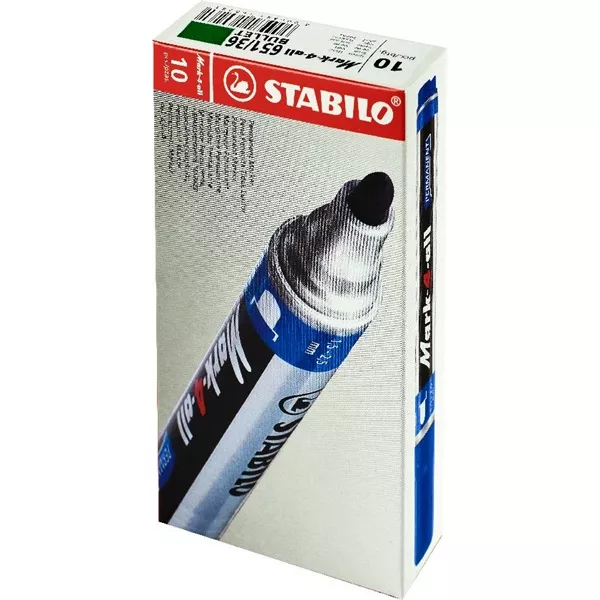 Stabilo Mark-4-All 10db/csomag zöld gömb hegyű alkoholos marker