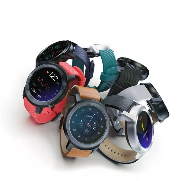 Motorola Watch 100 szilikon pántos fekete okosóra