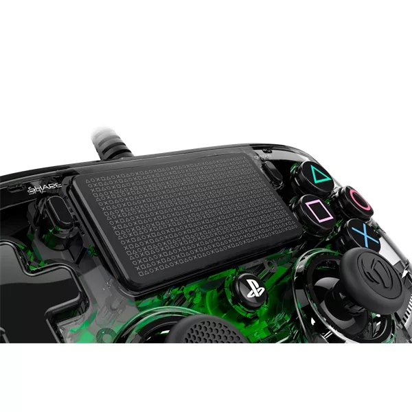 Nacon Compact PS4 átlátszó-halványzöld vezetékes kontroller