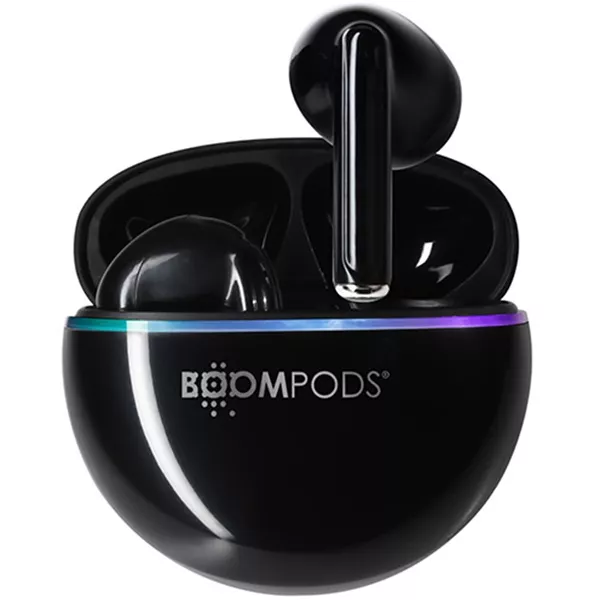 Boompods Earshot True Wireless Bluetooth fekete fülhallgató style=