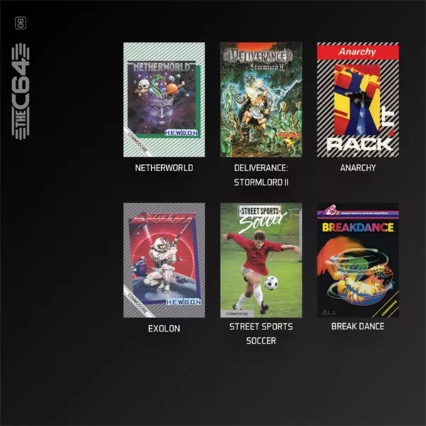 Evercade C6 The C64 Collection 3 13in1 Retro Multi Game játékszoftver csomag