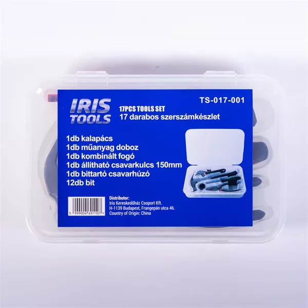 IRIS TOOLS TS-017-001 17 darabos szerszámkészlet