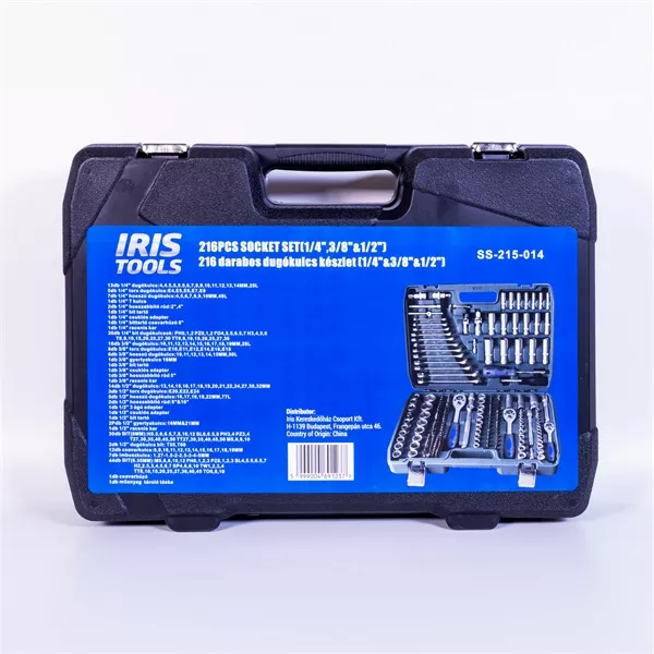 IRIS TOOLS SS-215-014 215 darabos dugókulcs készlet (1/4