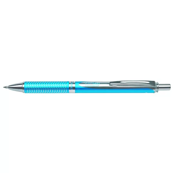 Pentel Energel BL407S-A 0,35mm sky blue test/kék tinta prémium fém nyomógombos rollertoll