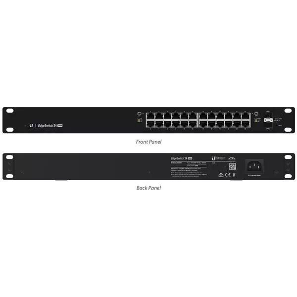 Ubiquiti EdgeSwitch 24xGigabit Ethernet port, 2xSFP port, PoE+, 19
