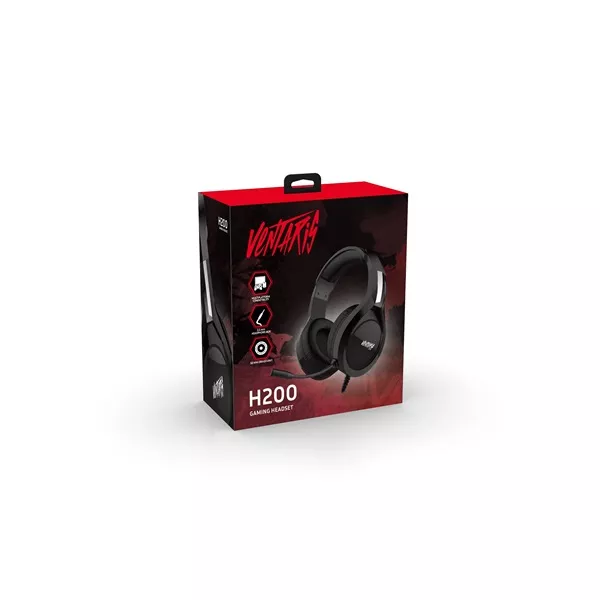 Ventaris H200 PS4 fekete gamer headset