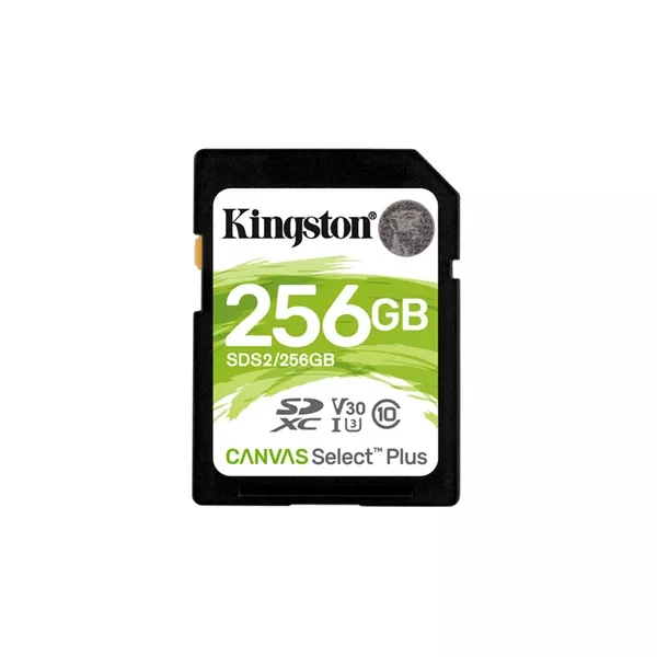 Kingston 256GB SD Canvas Select Plus (SDXC Class 10 UHS-I U3) (SDS2/256GB) memória kártya