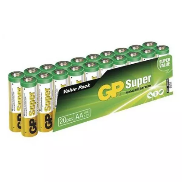 Akkumulátor GP Alkaline Battery Super AA (LR6) - 20pcs