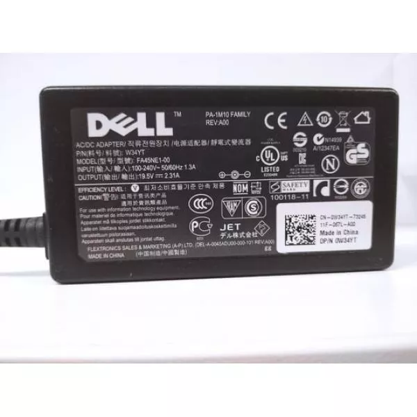 Power adapter Dell 45W 4,5 x 3mm, 19,5V