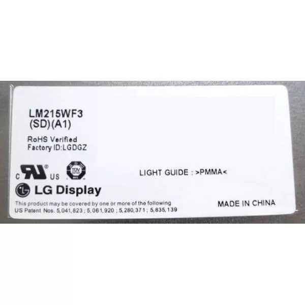 Notebook kijelző LG for iMac A1311, LCD Display Panel, 21.5″ (PN: LM215WF3(SD)(A1), LM215WF3(SD)(B1))