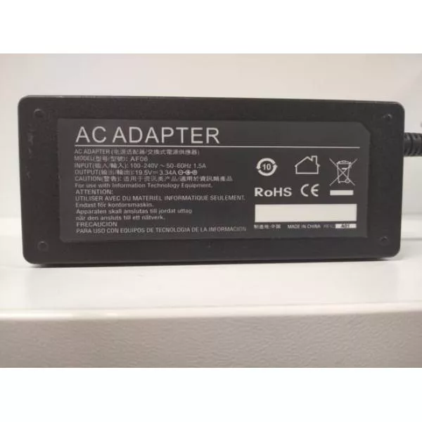 Power adapter Replacement for Dell XPS series 65W 4,5 x 3 mm, 19,5V