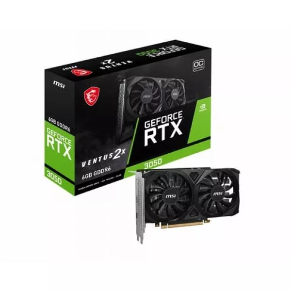 Videokártya MSI GeForce RTX 3050 VENTUS 2X 6GB