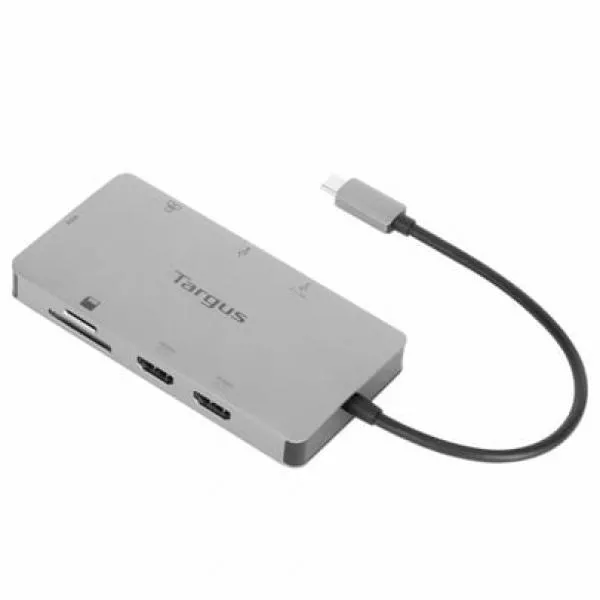 Dokkoló állomás Targus USB-C Dual HDMI 4K Docking Station with 100W PD Pass-Thru (No AC Adapter)