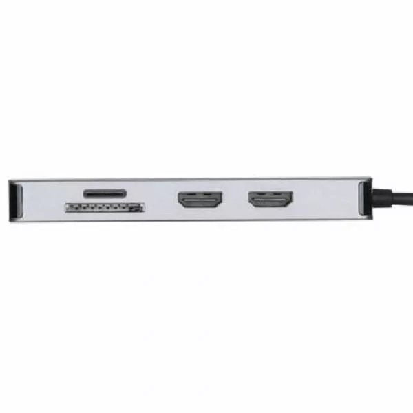 Dokkoló állomás Targus USB-C Dual HDMI 4K Docking Station with 100W PD Pass-Thru (No AC Adapter)