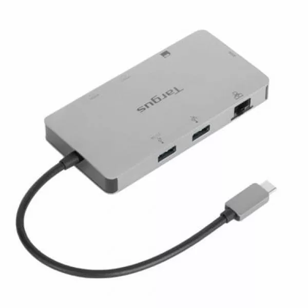 Dokkoló állomás Targus USB-C Dual HDMI 4K Docking Station with 100W PD Pass-Thru (No AC Adapter)