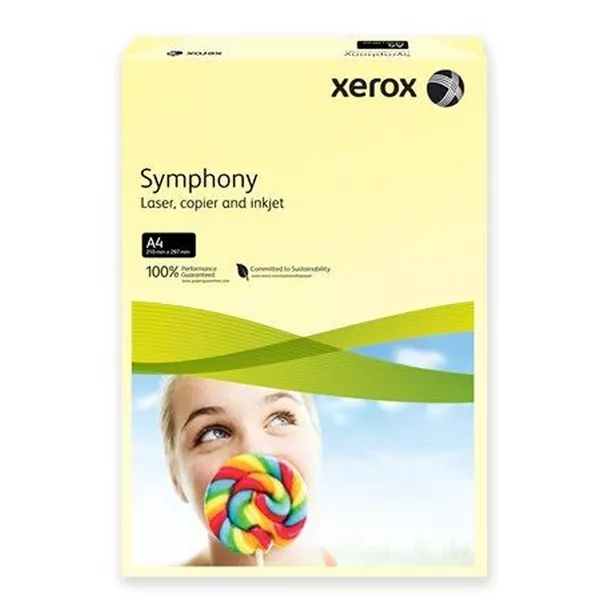 Xerox Symphony A4 160g pastel citrom másolópapír