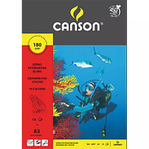 Canson Student  A4 10ív színes fotókarton blokk