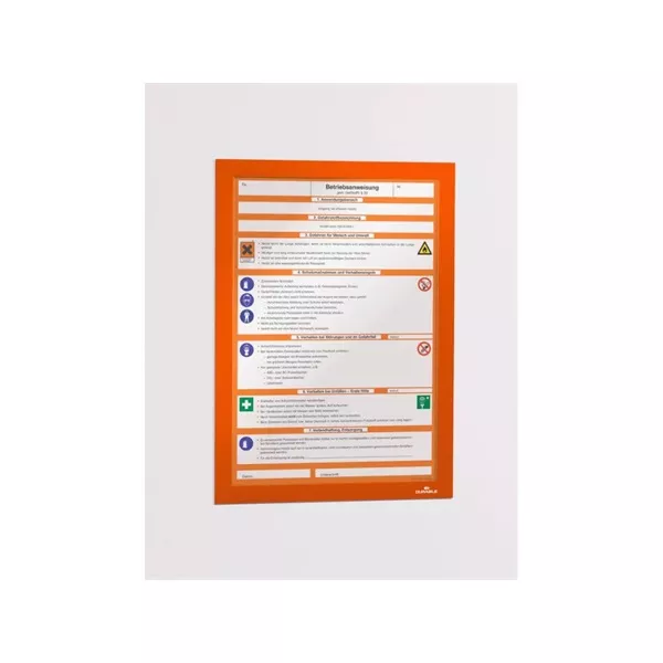 Durable Duraframe A4 2db narancssárga öntapadó információs keret