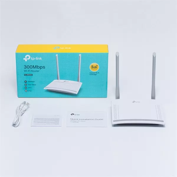 TP-Link TL-WR820N 2x FE LAN, 1xFE WAN port Vezeték nélküli 300Mbps Router