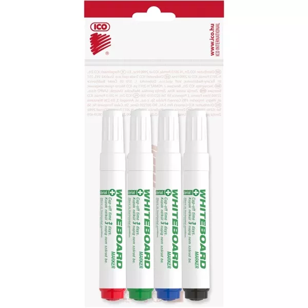 ICO 11 XXL Whiteboard Z4 antibakteriális 4 különféle színű táblamarker