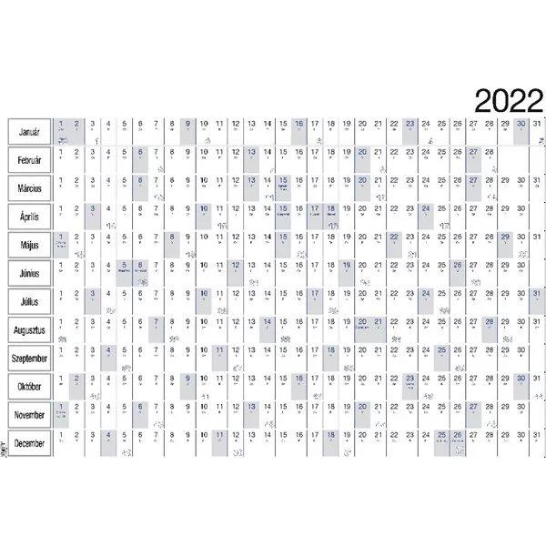 Realsystem 2024-es 6051-00 álló/fekvő plakátnaptár