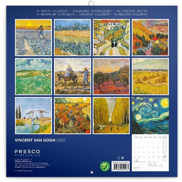 Realsystem 2025 Vincent van Gogh 6097-VG falinaptár