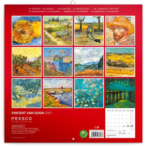 Realsystem 2025 Vincent van Gogh 6097-VG falinaptár