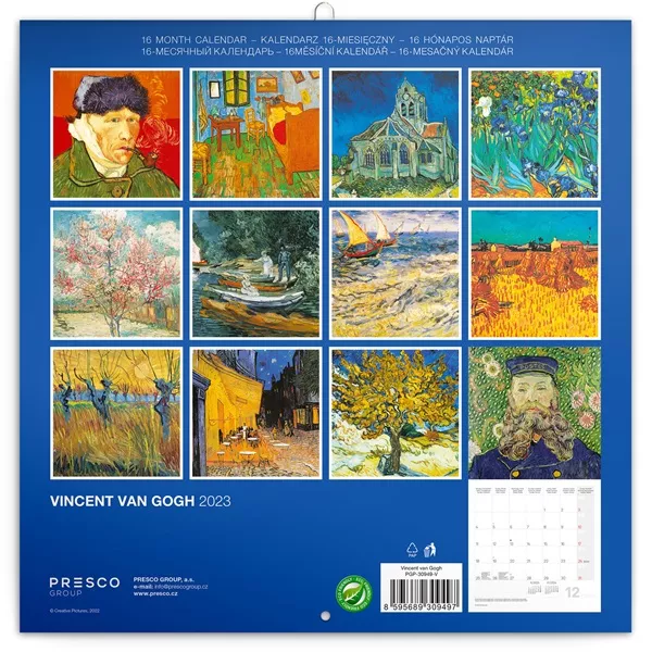 Realsystem 2025 Vincent van Gogh 6097-VG falinaptár