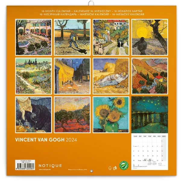 Realsystem 2025 Vincent van Gogh 6097-VG falinaptár