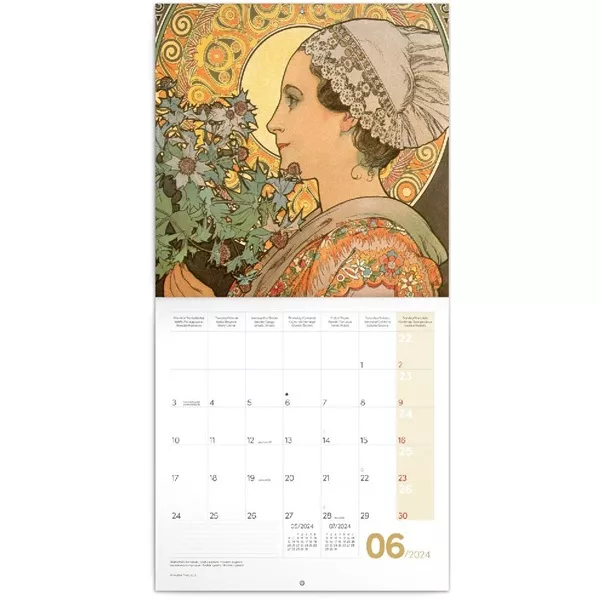 Realsystem 2025 Alphonse Mucha 6097-AM falinaptár