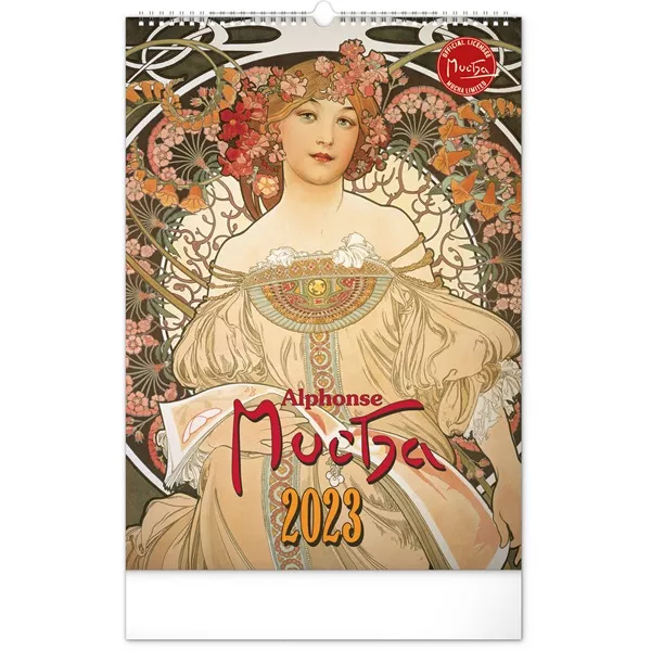 Realsystem 2025 Alphonse Mucha 6094-AM falinaptár