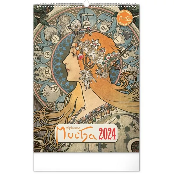 Realsystem 2025 Alphonse Mucha 6094-AM falinaptár