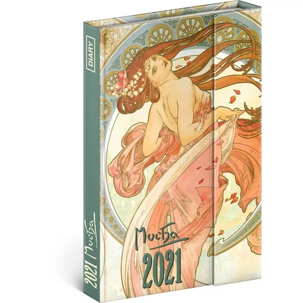 Realsystem 2025 Alphonse Mucha 5412-AM B6 mágneses zsebnaptár