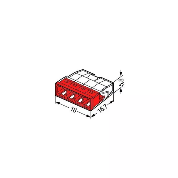 WAGO 2273-204 COMPACT 100 db/csomag vezetékösszekötő