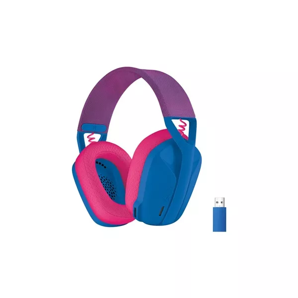 Logitech G435 Lightspeed Wireless kék gamer headset style=