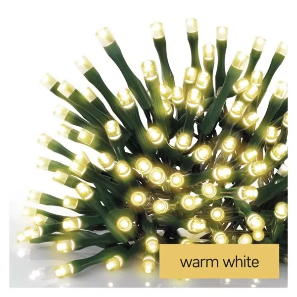 Emos D4AW02 8m/80LED/kül-beltéri/időzítős/meleg fehér karácsonyi LED fényfüzér