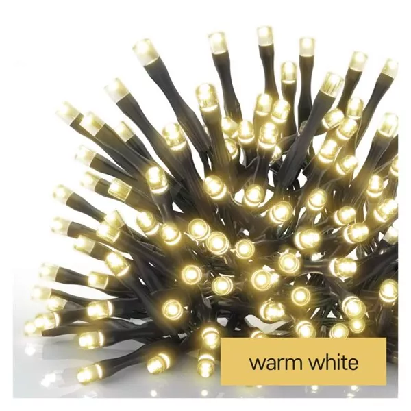 Emos D4FW01 2,8 m/40LED/3xAA/kül-beltéri/meleg fehér/időzítős karácsonyi LED fényfüzér