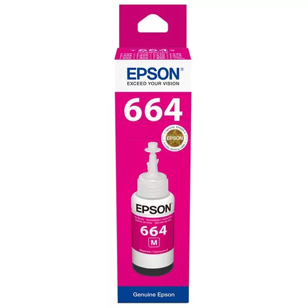 Epson C13T66434A T6643 70ml EcoTank kompatibilis magenta tintapalack