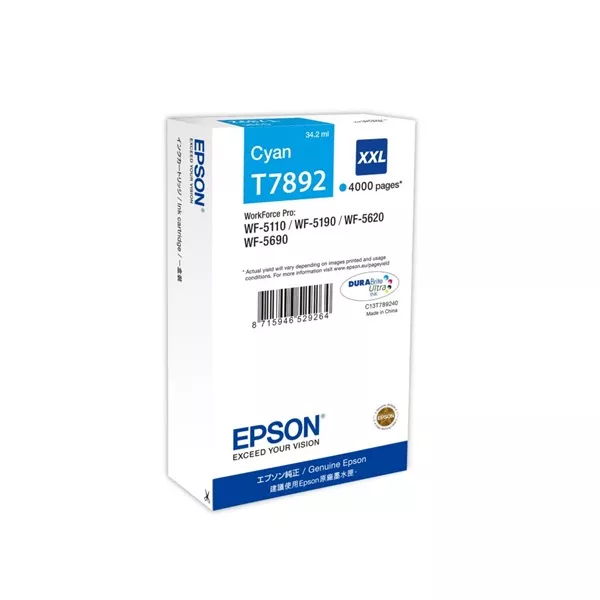 Epson C13T789240 T7892 patron cián
