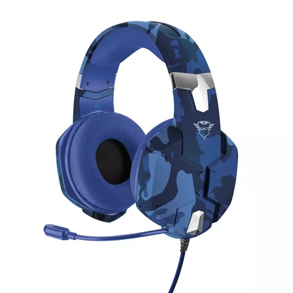 Trust GXT 322B Carus PS4/PS5 kék gamer headset style=