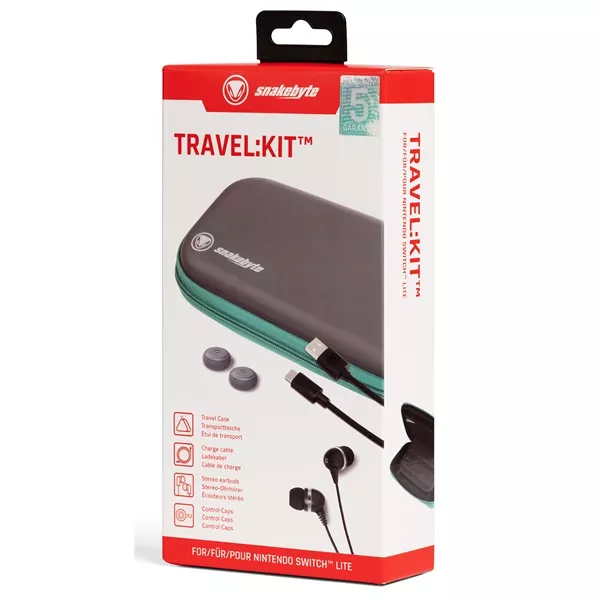 Snakebyte SB915123 TRAVEL:KIT™ Nintendo Switch Lite szürke utazótok