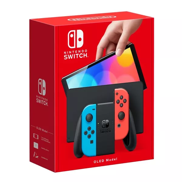 Nintendo Switch OLED Modell Neon Red & Blue Joy-Con játékkonzol style=
