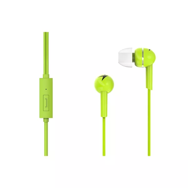 Genius HS-M300 mikrofonos zöld fülhallgató