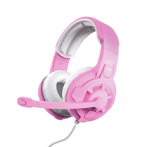 Trust GXT 411P Radius pink gamer headset style=